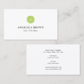 Carte De Visite Logo des tranches de chaux (Devant / Derrière)