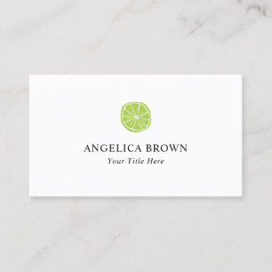 Carte De Visite Logo des tranches de chaux