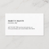 Carte De Visite Logo des ustensiles alimentaires | Arrière - plan (Dos)