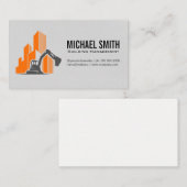 Carte De Visite Logo des véhicules de construction et des bâtiment (Devant / Derrière)