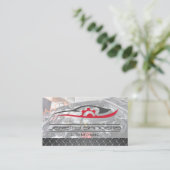 Carte De Visite Logo des voitures | Mécanique sur moteur (Debout devant)