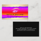 Carte De Visite Logo des yeux des femmes | Or brossé (Devant / Derrière)