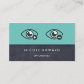 Carte De Visite Logo des yeux | Optométrie (Devant)