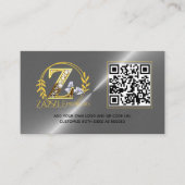 CARTE DE VISITE LOGO DESIGN PROFESSIONNEL MODÈLE DE CODE QR (Devant)