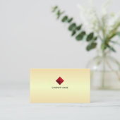 Carte De Visite Logo diamant élégant et modifiable sur des nuances (Debout devant)