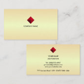 Carte De Visite Logo diamant élégant et modifiable sur des nuances (Devant / Derrière)