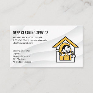 Carte De Visite Logo d'illustration domestique et domestique