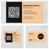 Carte De Visite Logo d'informations professionnelles Code QR
