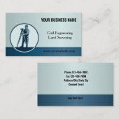 Carte de visite Logo D'Ingénierie Et D'Arpentage (Devant / Derrière)