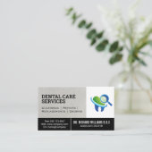 Carte De Visite Logo d'inspection dentaire | Dent (Debout devant)