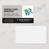 Carte De Visite Logo d'inspection dentaire | Dent (Devant / Derrière)