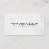 Carte De Visite Logo d'inspection et d'aide des dents (Dos)