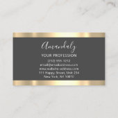 Carte De Visite Logo d'investissement professionnel Marble Gold (Dos)