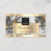 Carte De Visite Logo d'investissement professionnel Marble Gold (Devant)