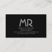 Carte De Visite Logo DJ géométrique Formes violettes (Dos)