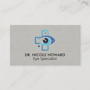 Carte De Visite Logo d'oeil médical Optométriste