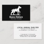 Carte De Visite Logo Dog Standing (Devant / Derrière)