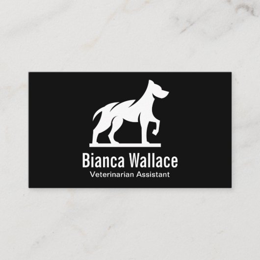 Carte De Visite Logo Dog Standing (Devant)