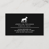 Carte De Visite Logo Dog Standing | Comb ciseaux (Dos)