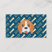 Carte De Visite Logo Doggie | Motif de chien os (Devant)