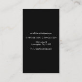 Carte De Visite Logo d'oiseaux de Humming (Dos)