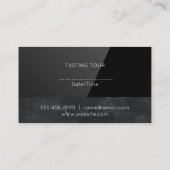 Carte De Visite Logo d'or des ustensiles de ville | Black Gloss (Dos)