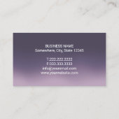 Carte De Visite Logo doré moderne pour dentistes Purple Ombre dent (Dos)