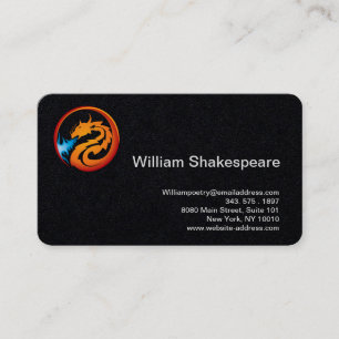 Carte De Visite Logo Dragon Fire