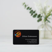Carte De Visite Logo Dragon Fire (Debout devant)