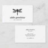 Carte De Visite Logo Dragonfly Bien-être holistique (Devant / Derrière)