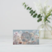 Carte De Visite Logo Dreamy Transparent Flowers (Debout devant)