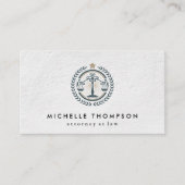 Carte De Visite Logo Droit et Justice (Devant)