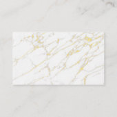 Carte De Visite Logo Droit Justice | Marbre or (Dos)