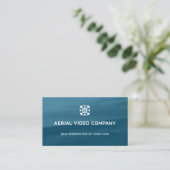Carte De Visite Logo drone des services aériens (Debout devant)