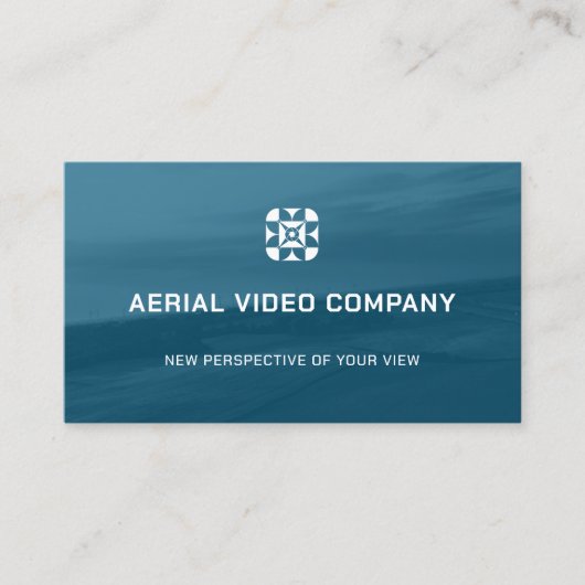 Carte De Visite Logo drone des services aériens (Devant)