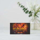 Carte De Visite Logo du barbecue | Grill incendie et charbon de bo (Debout devant)