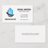 Carte De Visite Logo du bâtiment de l'entreprise (Devant / Derrière)