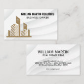 Carte De Visite Logo du bâtiment immobilier (Devant / Derrière)