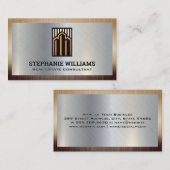 Carte De Visite Logo du bâtiment immobilier commercial (Devant / Derrière)