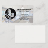 Carte De Visite Logo du bâtiment immobilier | Cuisine moderne (Devant / Derrière)