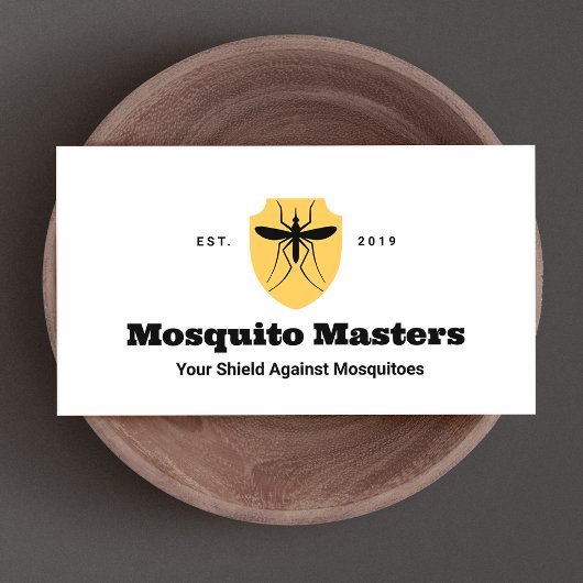 Carte De Visite Logo du bouclier antimoustique