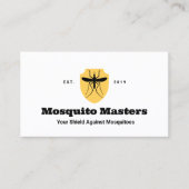 Carte De Visite Logo du bouclier antimoustique (Devant)
