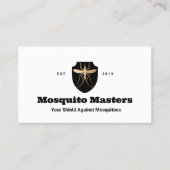 Carte De Visite Logo du bouclier antimoustique (Devant)