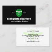 Carte De Visite Logo du bouclier antimoustique (Devant / Derrière)