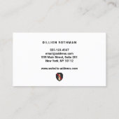 Carte De Visite Logo du bouclier antiparasitaire de Termite (Dos)