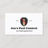 Carte De Visite Logo du bouclier antiparasitaire de Termite (Devant)