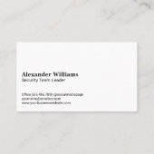 Carte De Visite Logo du bouclier de sécurité informatique | Arrièr (Dos)