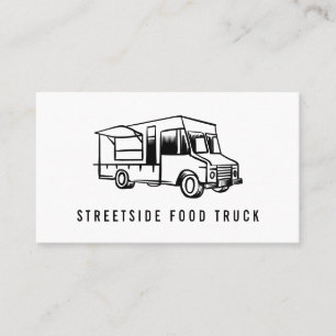 Carte De Visite Logo du camion de provisions