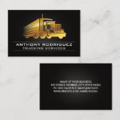 Carte De Visite Logo du camion d'or (Devant / Derrière)