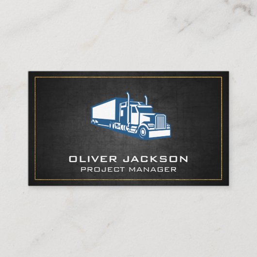 Carte De Visite Logo du camion | Industriel (Devant)